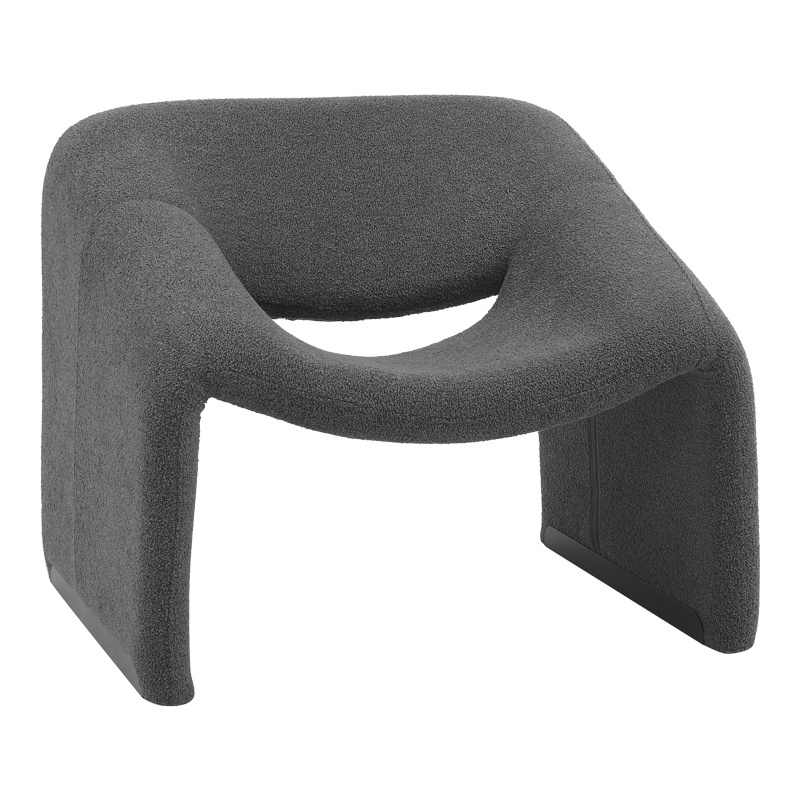 Fotoliu Model Clous, Gri grafit, 86x77x73.5 cm