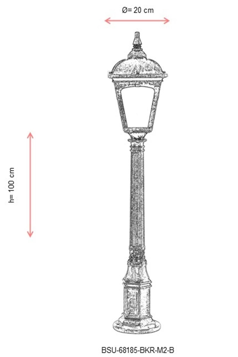 Lampadar de exterior M2B Maro 100x20 cm