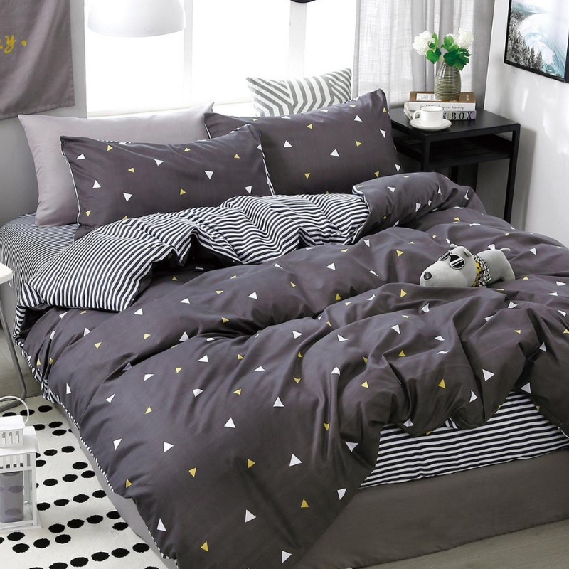 Lenjerie Bumbac Satinat 4 Piese Elarin