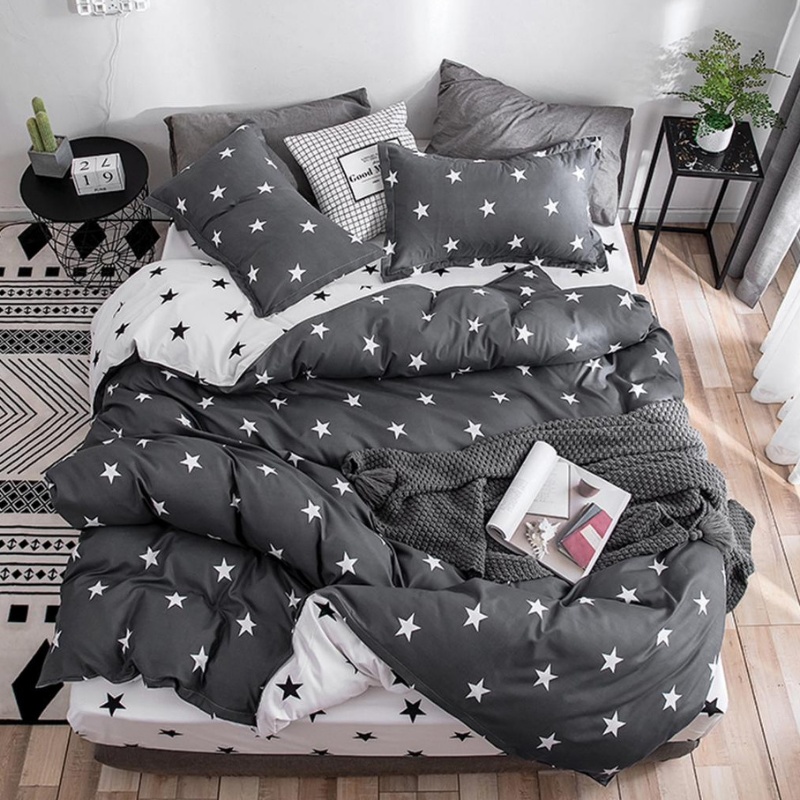 Lenjerie Bumbac Satinat 4 Piese Liriel