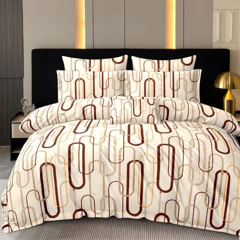 Lenjerie cu elastic 180x200cm, Nivelle, 4 Piese