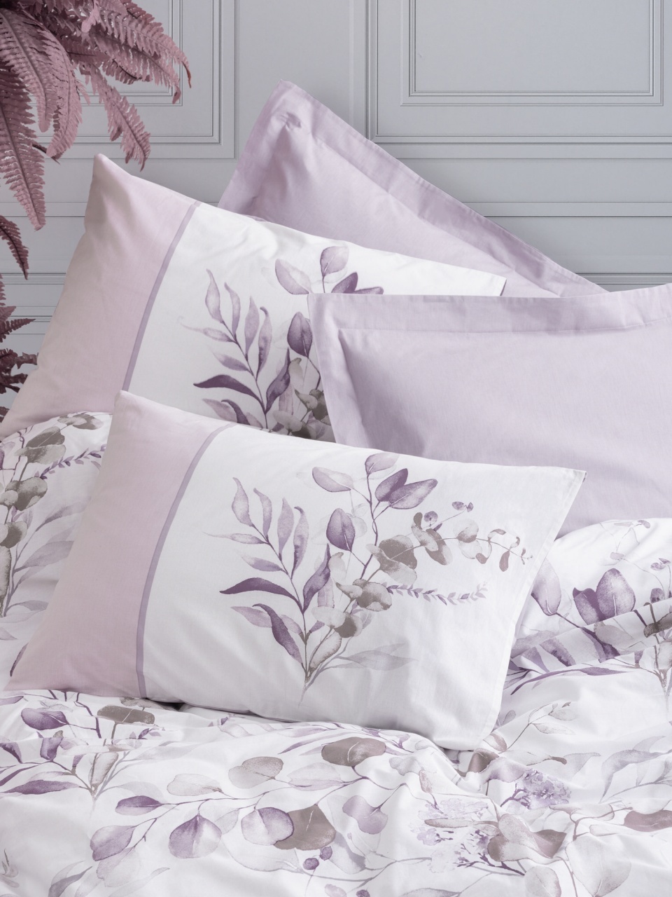 Lenjerie de pat 1 Persoana Model Nadia Lilac - 1 | YEO