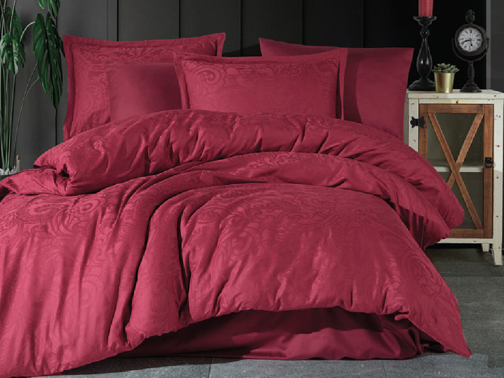 Lenjerie Hemera Bordo (Jacquard)