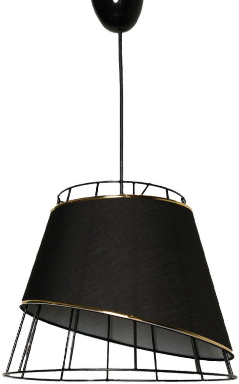 Lustra Sione - Black Negru/Auriu - 2 | YEO