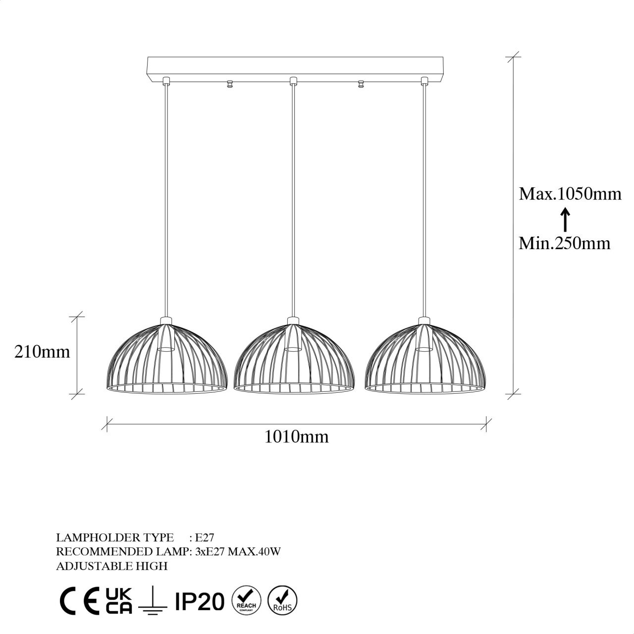 Lustra Telkure Auriu 101x31x105 cm