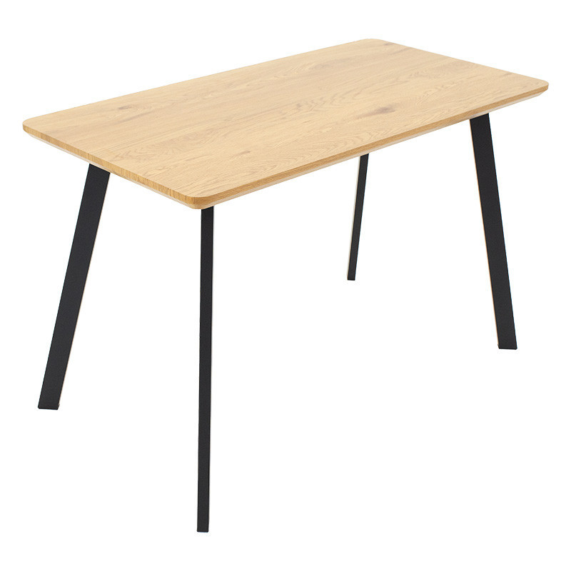 Masa Model Kalel, 120x60x75 cm, Stejar sonoma/Negru - 2 | YEO