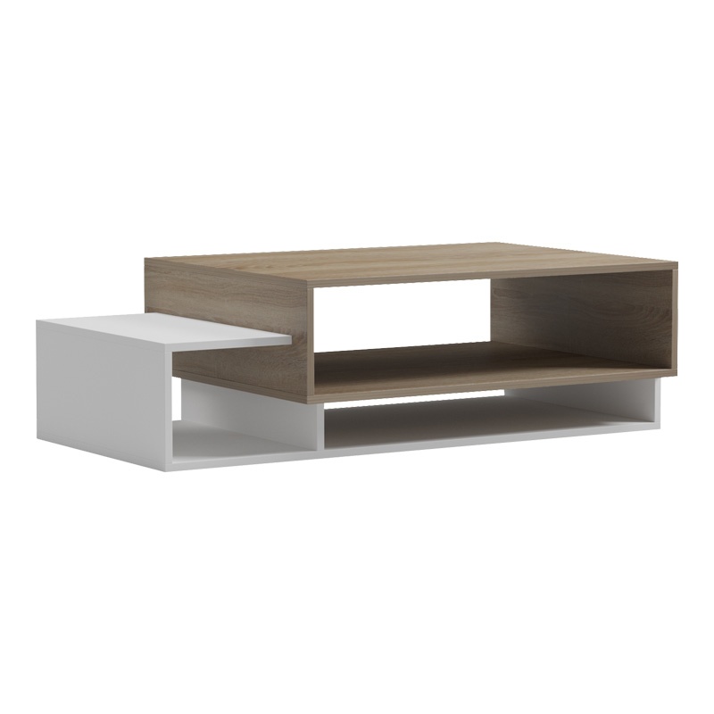 Masuta de Cafea Model Dekost, Stejar sonoma/Alb, 105x50x32 cm