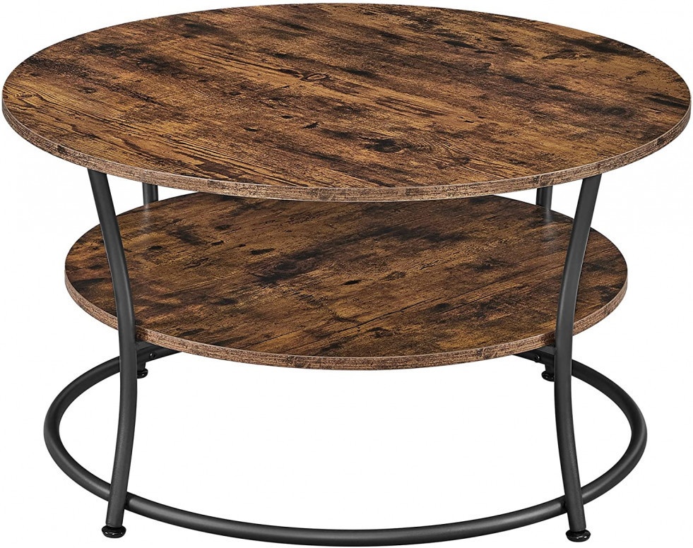 Masuta de Cafea Model Emely, 80x80x45 cm, Maro Rustic - 1 | YEO