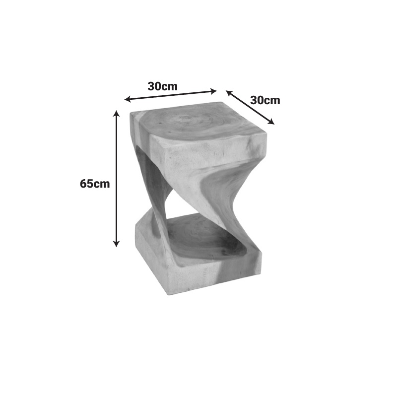 Masuta de Cafea Model Hourian, Natur, 30x30x65 cm - 3 | YEO