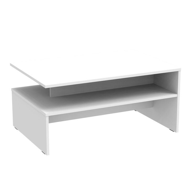 Masuta de Cafea Model Kolya, Alb, 90x60x42.3 cm
