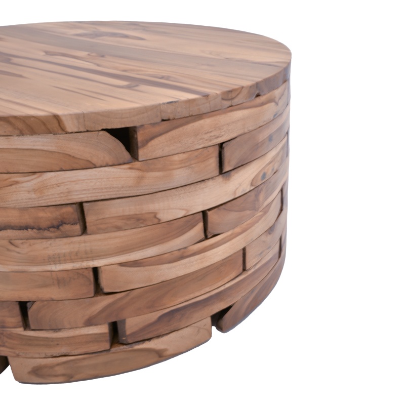 Masuta de Cafea Model Living, Natur, Φ90x45 cm - 2 | YEO