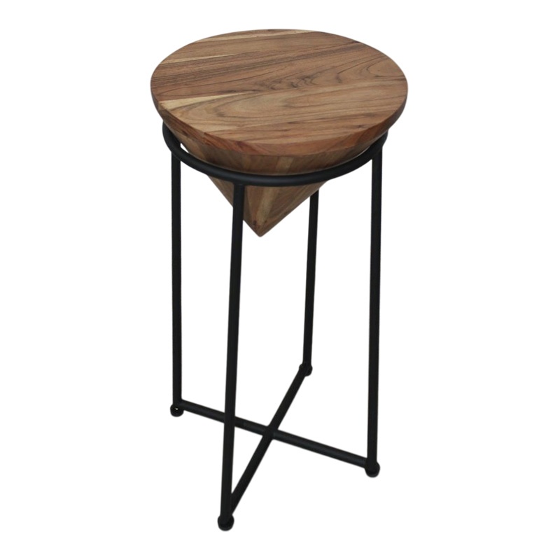Masuta de Cafea Model Miles, Natur/Negru, Φ31x53 cm - 1 | YEO