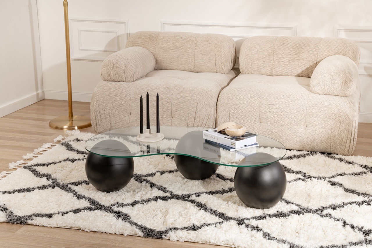Masuta de cafea Model Sphere, Negru - 2 | YEO
