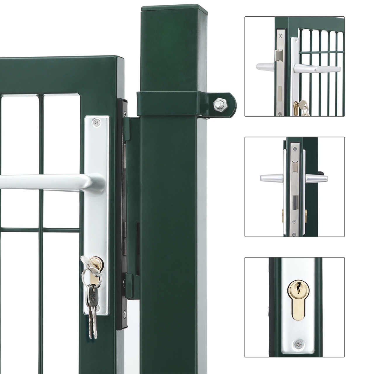 Poarta pentru gradina Songmics Verde 200x12 cm - 4 | YEO