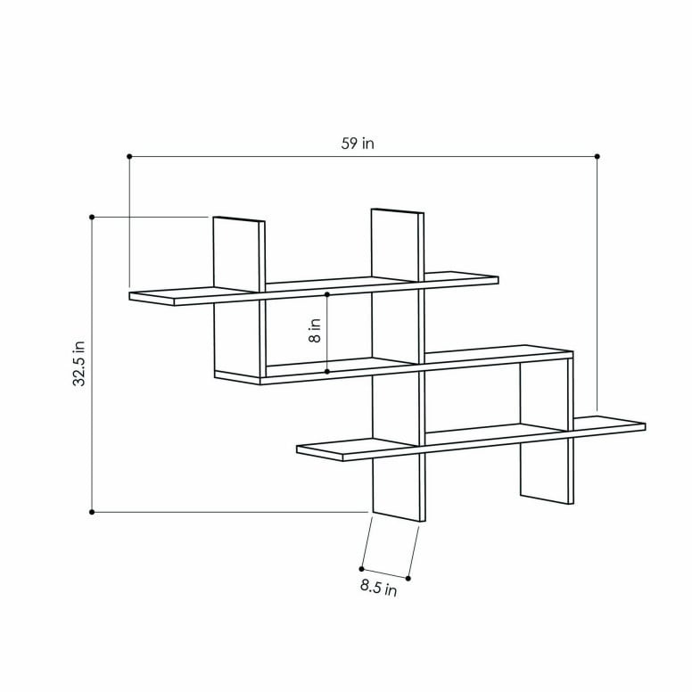 Raft Suspendat Model Major, Stejar