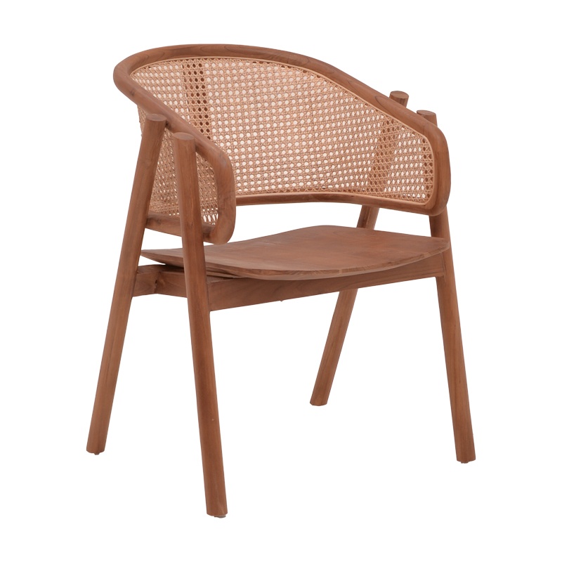Scaun cu Brate Model Anlene, Natur , 62x54x82 cm