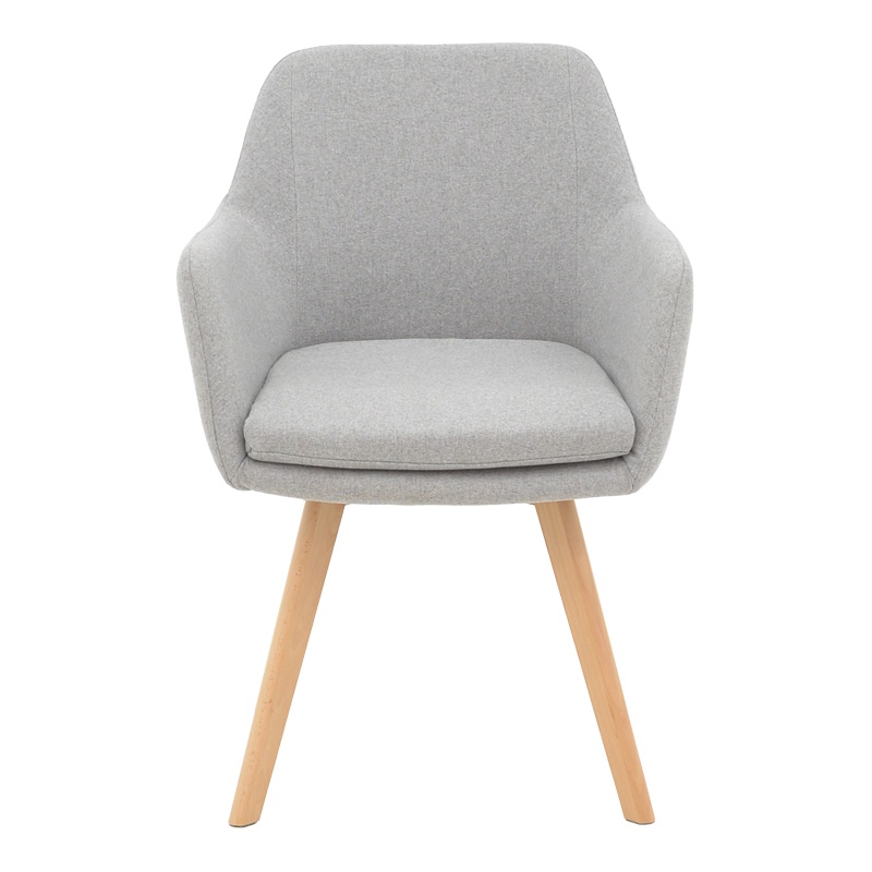 Scaun cu Brate Model Safira, Gri/Natur, 57x58x84 cm - 3 | YEO
