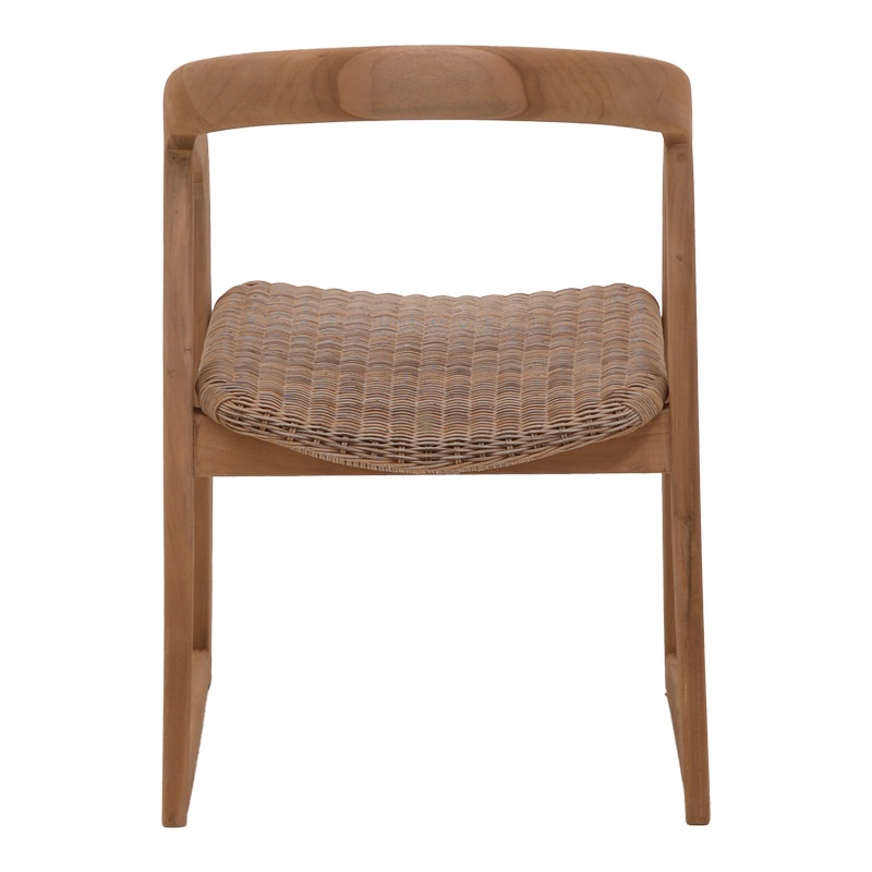 Scaun cu Brate Model Somalia, Natur/Maro, 57x62x80 cm - 4 | YEO