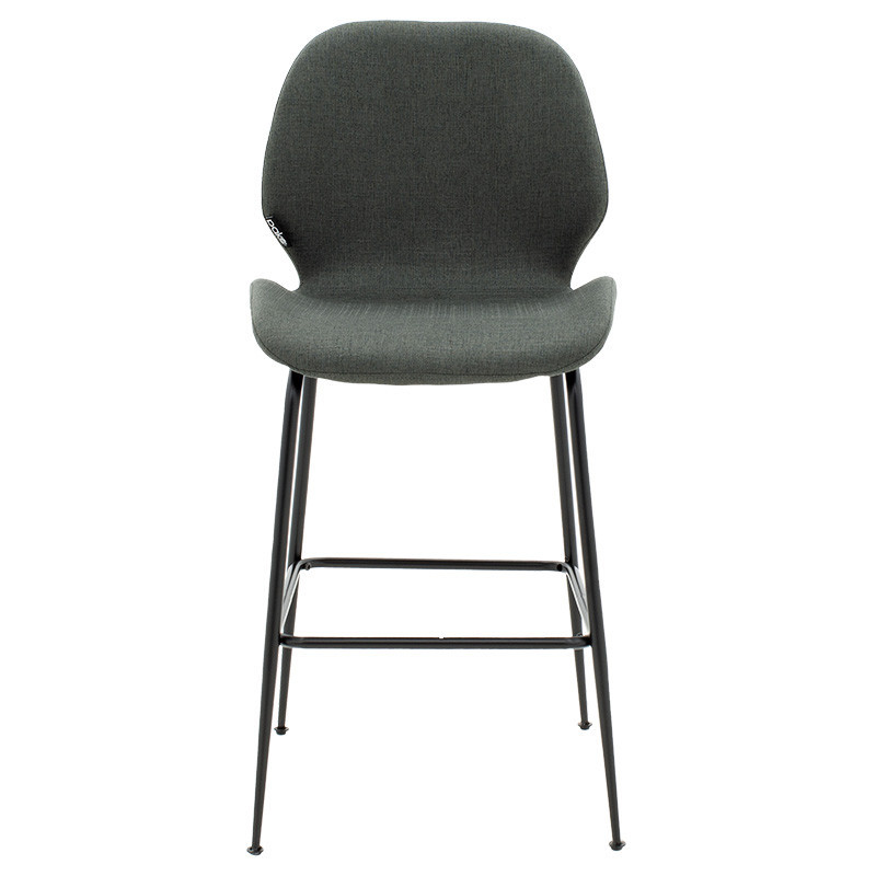 Scaun de bar Model Impel, Gri Inchis/Negru, 48x61x103 cm - 3 | YEO