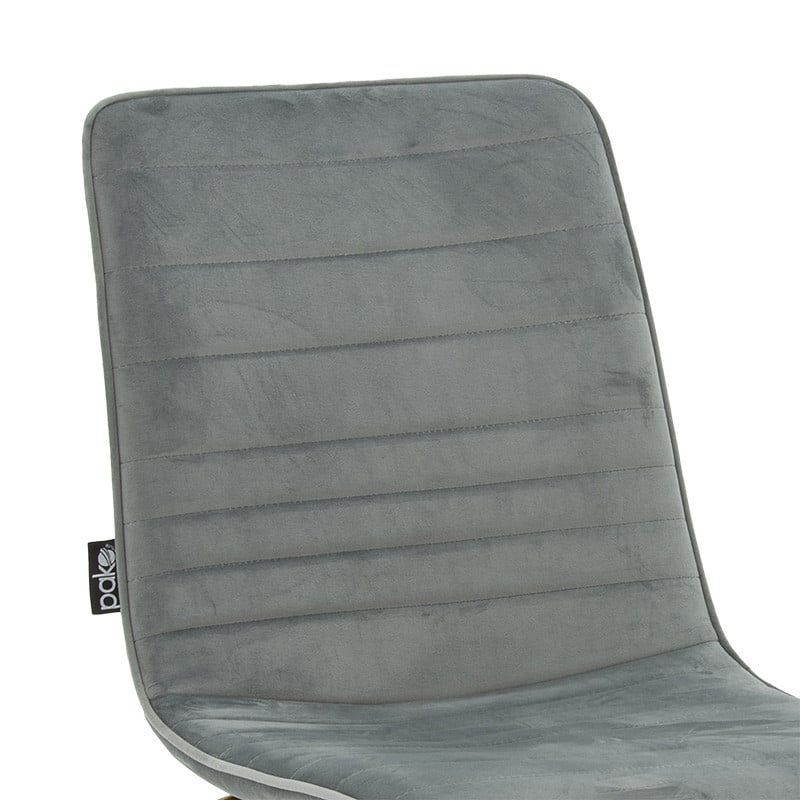 Scaun Model Amalia, Gri/Auriu, 44x55x88 cm - 4 | YEO