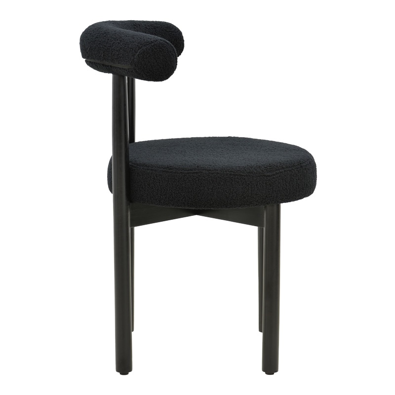 Scaun Model Fenza, Negru, 60x54x75 cm - 2 | YEO