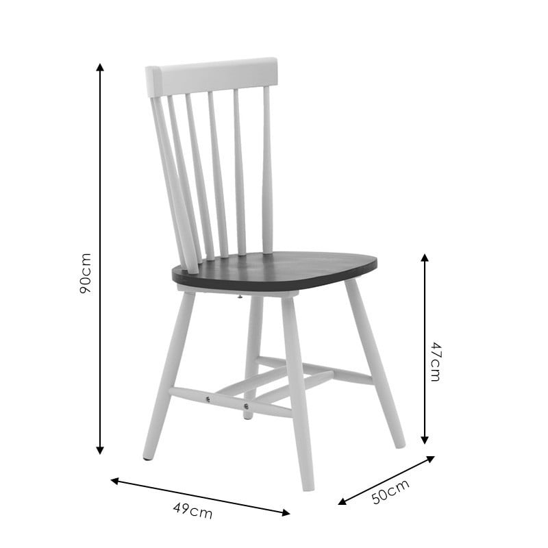 Scaun Model Larus, Gri, 50x49x90 cm