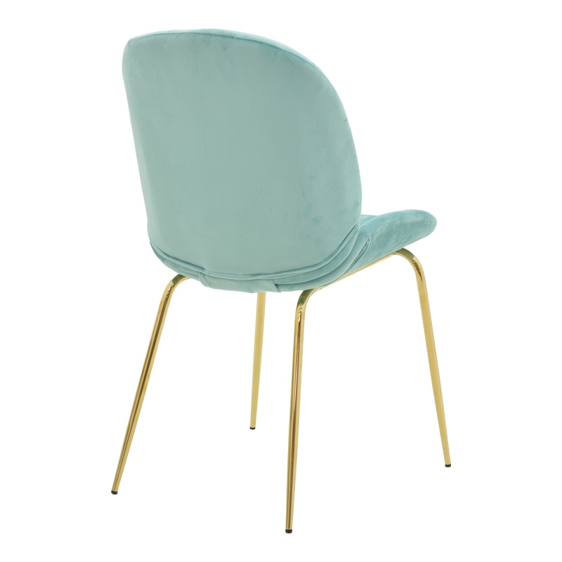 Scaun Model Maley, Verde/Auriu, 47x60x90 cm - 1 | YEO