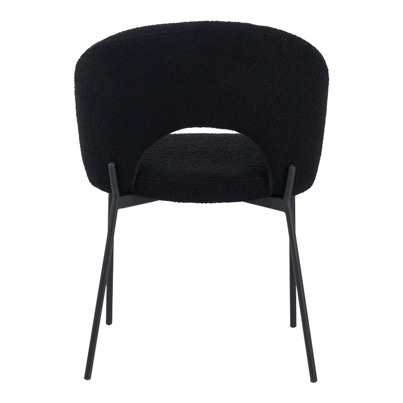 Scaun Model Masebo, Negru/Negru, 48x58.5x82 cm - 4 | YEO