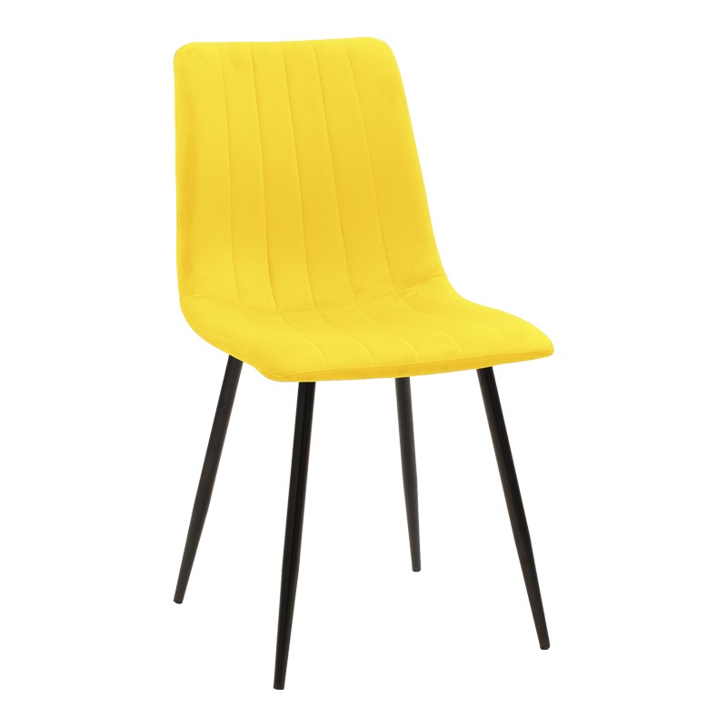 Scaun Model Noor, Galben/Negru , 44x53x86 cm
