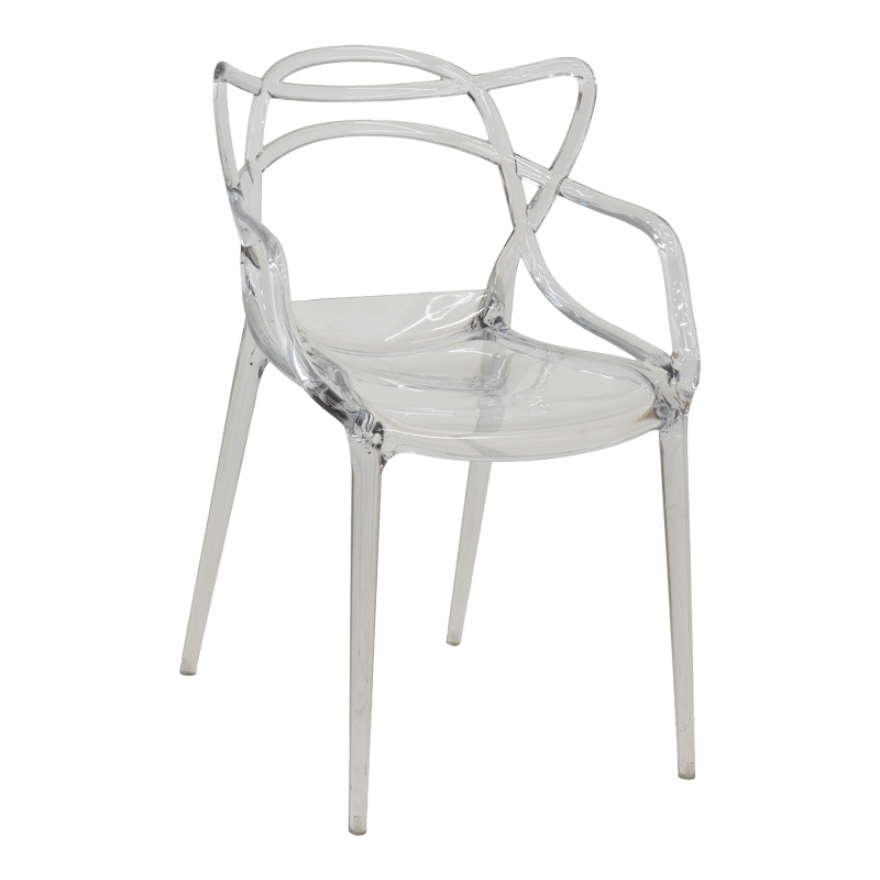 Scaun Model Ramsei, Transparent, 55x53x84 cm
