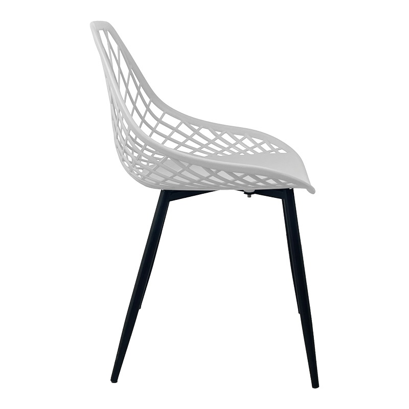 Scaun Model Suan, Alb/Negru, 56x49x82 cm - 2 | YEO