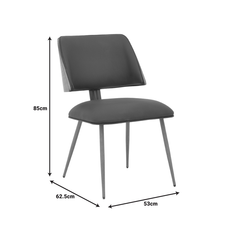 Scaun Model Ubane, Nuc/Bej, 53x62.5x85 cm - 4 | YEO
