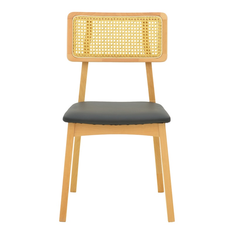 Scaun Renna, natural/negru, 48x52x79 cm - 5