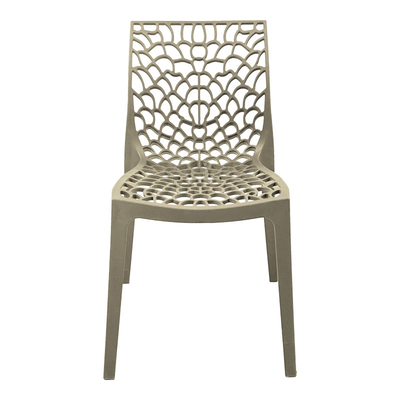 Scaun stivuibil Hush, cappuccino, 50x57x80 cm - 5