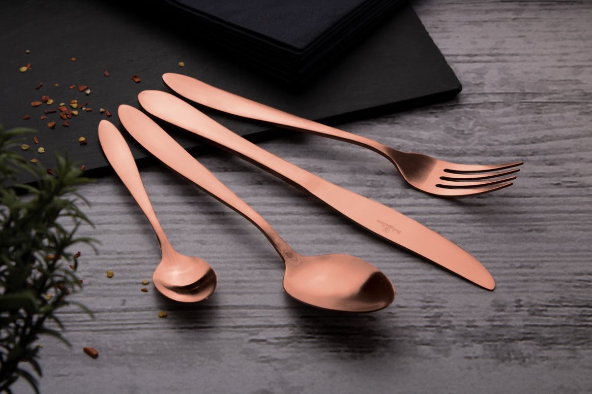 Set 24 tacamuri Satin Rose Gold - 4 | YEO