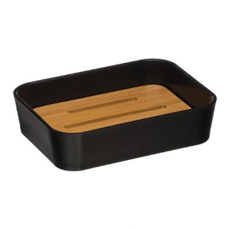 Set accesorii baie 2buc Nature plastic culoare neagra - 2 | YEO