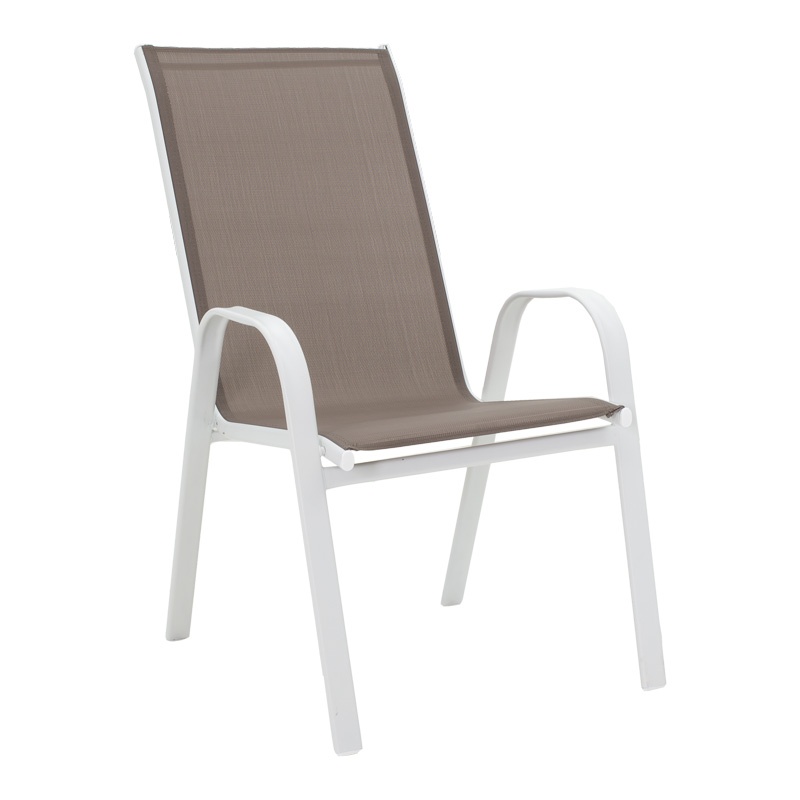 Set masă și scaune de exterior, 3 Piese, Model , Alb/Maro - 1 | YEO