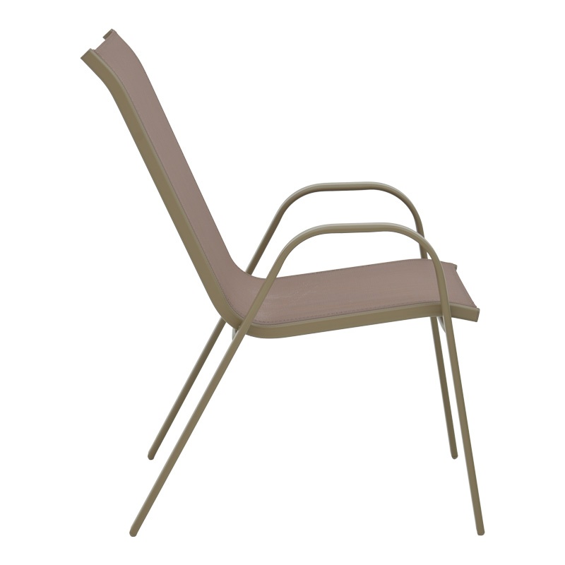 Set masă și scaune de exterior, 3 Piese, Model Calan-Watson, Champagne, D60x70 cm - 3 | YEO
