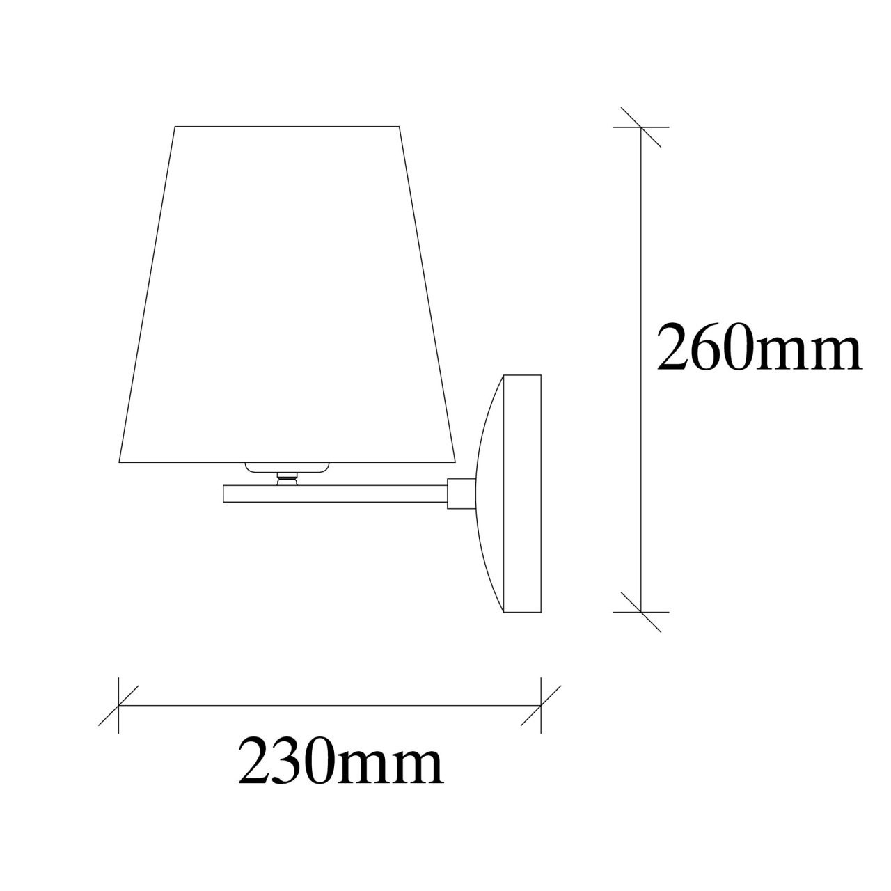 Aplica Profil Negru 18x22x26 cm - 2 | YEO