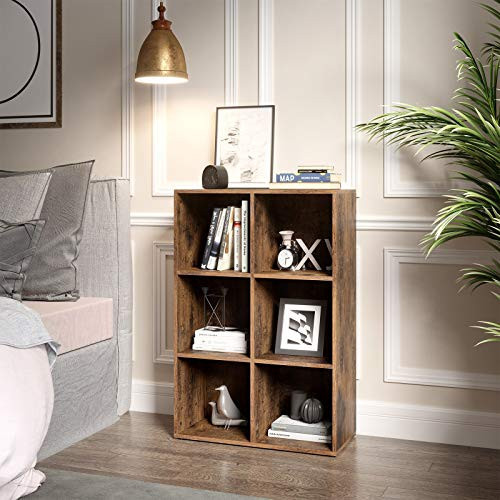 Biblioteca Vasagle, Model Devon, 97.5x65.5x30 cm, Antic - 3 | YEO