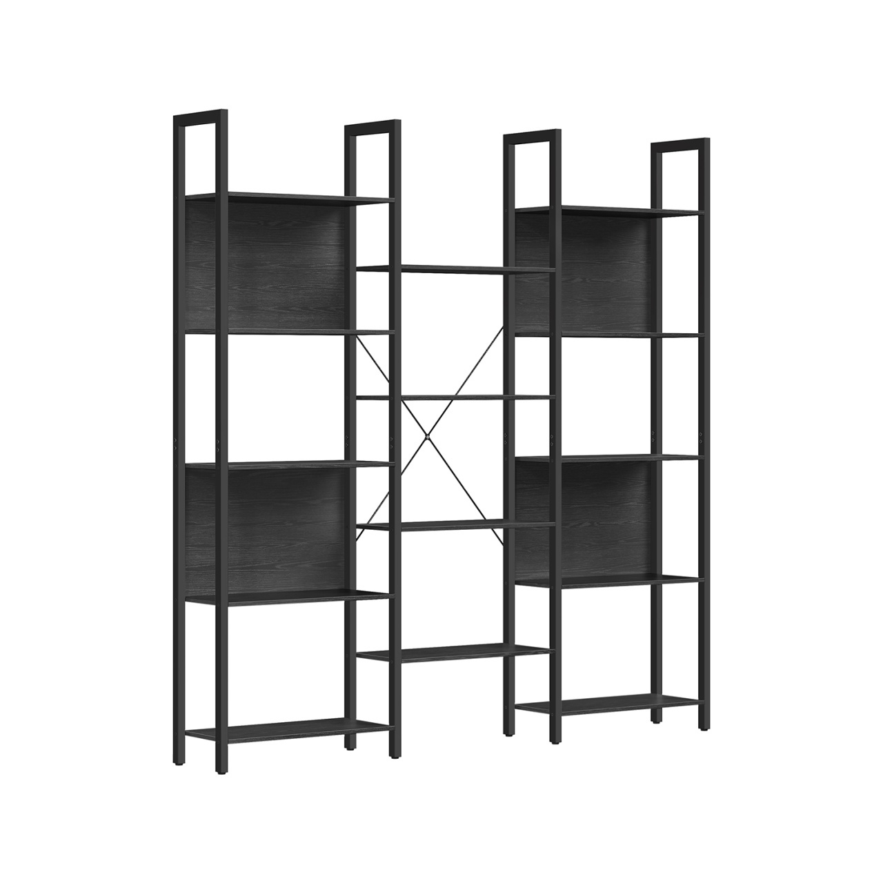 Biblioteca Vasagle Negru 158x24x164.6 cm - 1 | YEO