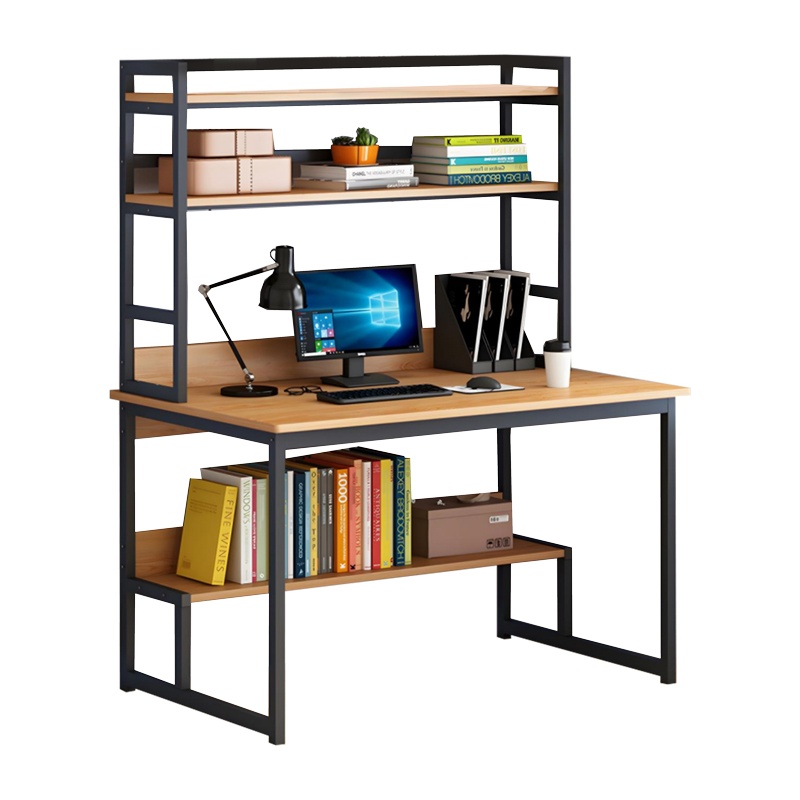 Birou Model Damp, Natur/Negru, 100x60x154 cm