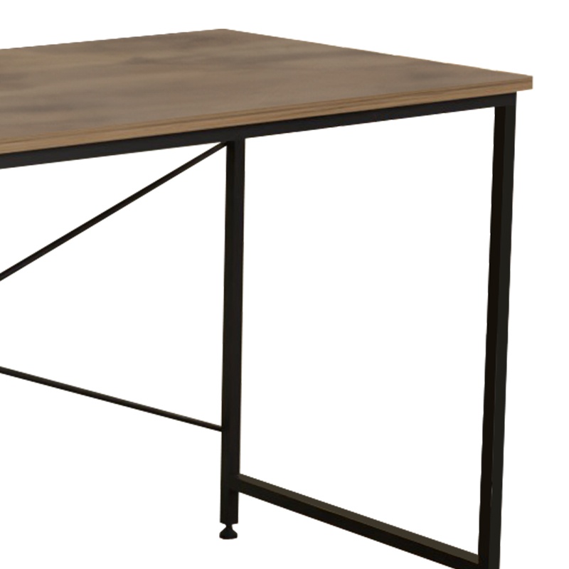 Birou Model Karvem, Stejar/Negru, 120x60x73 cm - 1 | YEO