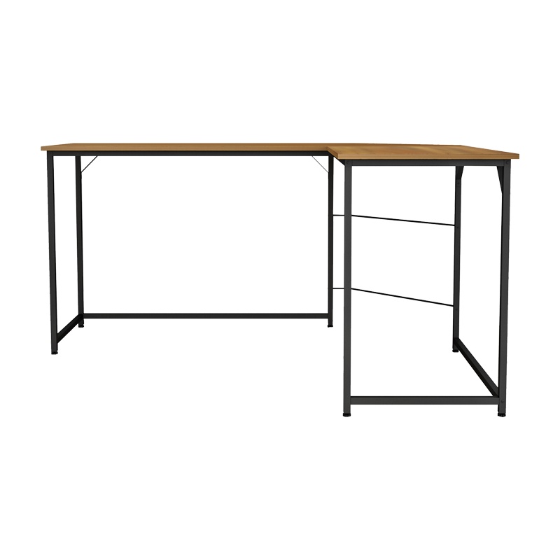 Birou pe colt Model Impetus, Nuc/Negru, 150x50x75 cm - 1 | YEO