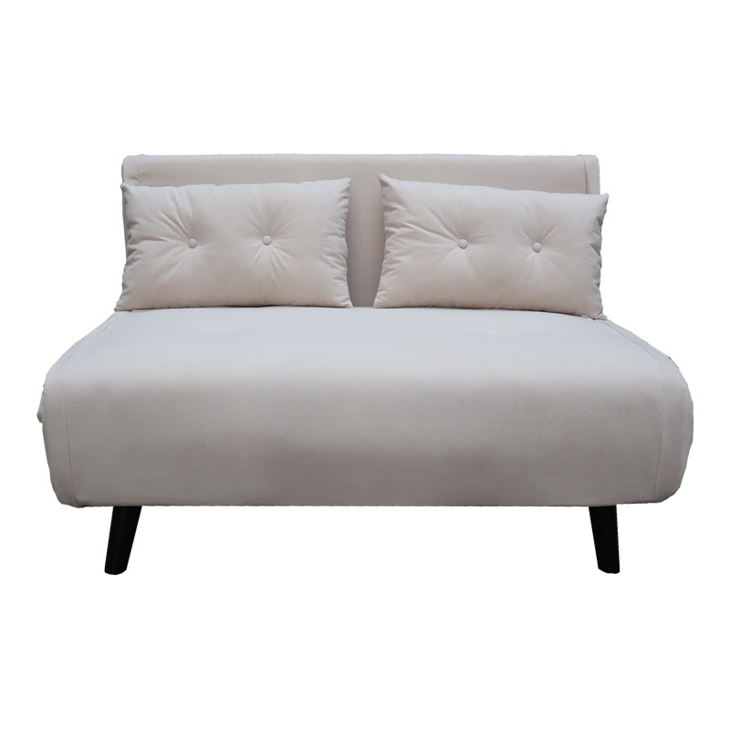 Canapea Extensibila 2 Locuri Josuane, bej, 122x80x81 cm - 5