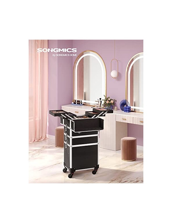 Carucior pentru cosmetice profesional, Songmics, 4 in 1 , 35 x 25 x 79 cm - 1 | YEO