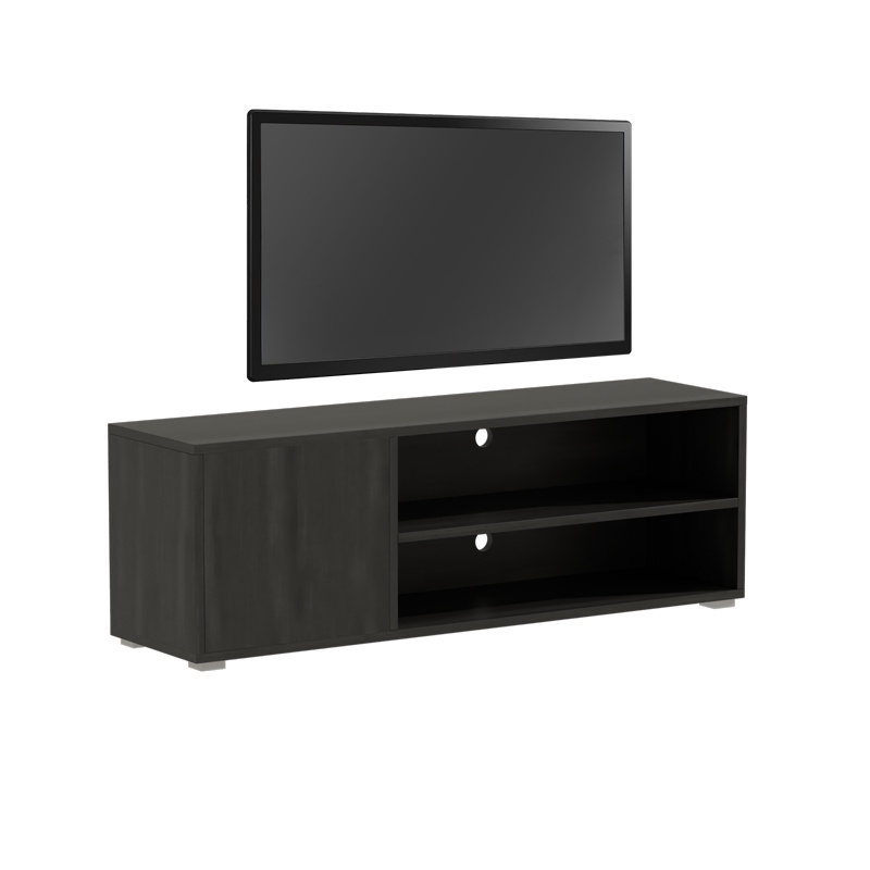 Comodă TV Model Ellon, Negru, 120x40x41 cm