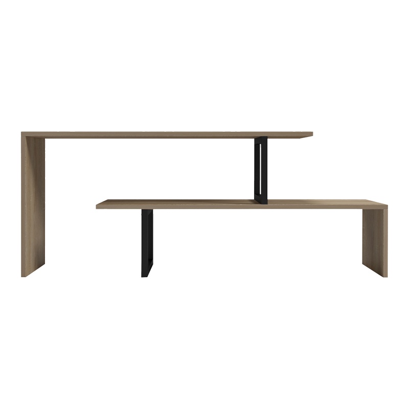 Comodă TV Model Lilant, Stejar sonoma/Negru, 160x30x45 cm - 2 | YEO