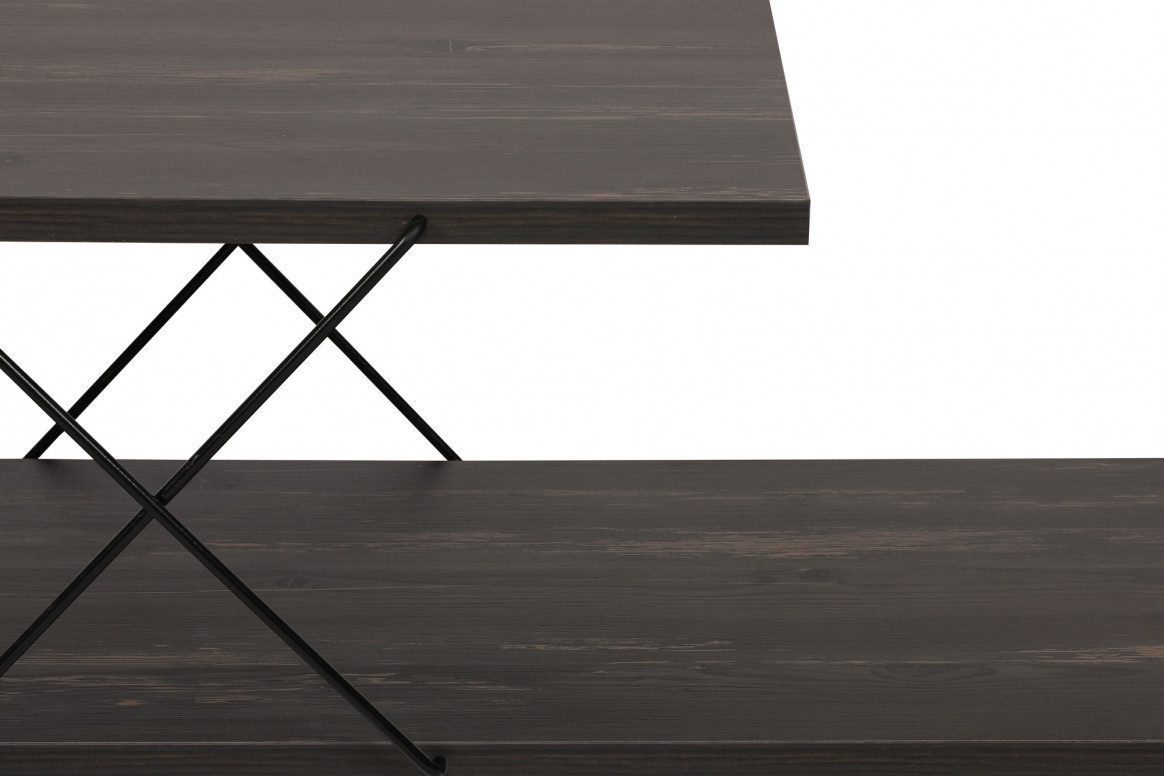 Comoda TV Salvador, Model Street, 120x40x30 cm, Maro inchis
