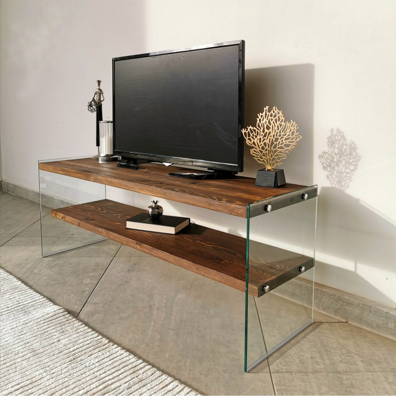 Comoda TV Salvador, Model TV103, 120x45x35 cm, Nuc